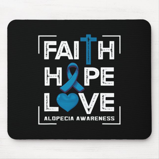 Faith Hope Kärlek Alopecia Awareness 1 Musmatta (Framsidan)