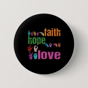 Faith Hope Kärlek American Sign Language Christian Knapp