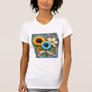 Faith, Hope & Kärlek - American WildblomEdition T Shirt