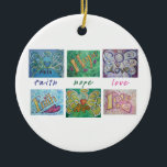 Faith Hope Kärlek Angel Art Collage Ornament Penda<br><div class="desc">Följande konstkollage består av Angel Ord (Faith, Hope, Kärlek) och Inspirational Ord (Faith, Hope, Kärlek). I texten mellan de sex målningarna står det "tro, hopp, kärlek". Dessa bilder är designade för att ge eftertanke och meditation om ord. Tanken är för tänkan om målningen, och det kommer att hjälpa er att...</div>
