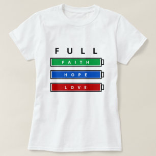 Faith - Hope - Kärlek - Anpassade - Fullt T Shirt