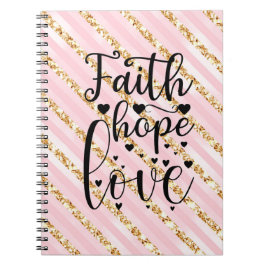 Faith Hope Kärlek Anteckningsbok