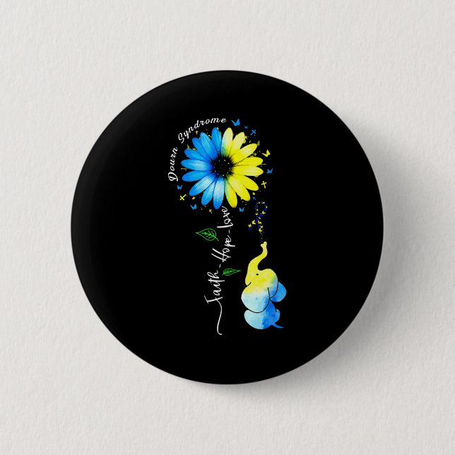 Faith Hope Kärlek Awareness Down's Syndrome the Bl Knapp (Framsida)