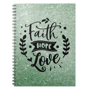 Faith Hope Kärlek bärbar dator Anteckningsbok