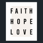 Faith Hope Kärlek Box Poster<br><div class="desc">Faith Hope Kärlek Box</div>