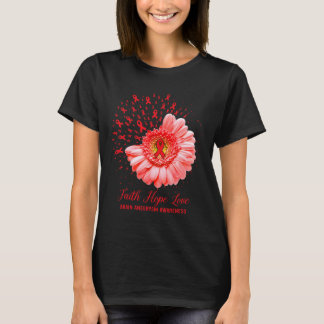 Faith Hope Kärlek Brain Aneurysm Awareness Survivo T Shirt