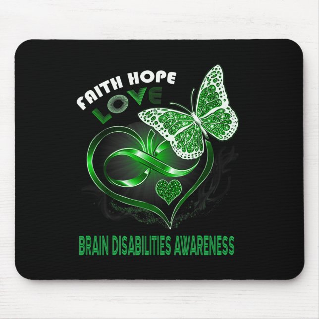 Faith Hope Kärlek Brain Disabilities Awareness Hea Musmatta (Framsidan)