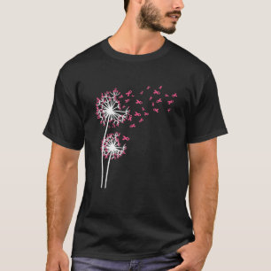 Faith Hope Kärlek Breast Cancer Awareness Dandeli T Shirt