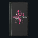 Faith Hope Kärlek Breast Cancer Awareness Plånboksfodral För Samsung Galaxy S5<br><div class="desc">Bröstcancermedvetande Butterfly-perfekt presentidé för bröstcancervård,  Bröstcancer kläder,  bröstcancermedvetandegrad Månadskostnad,  Sjukdom,  Cancer,  Cancerdag,  Bröstcancer,  bröstcancer,  Rosa Ribbon</div>