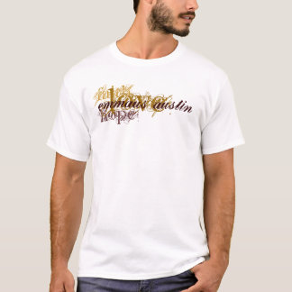Faith, Hope, Kärlek - Brown T-shirt