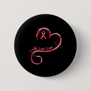 Faith Hope Kärlek Burgundy Ribbon Brain Aneurysm A Knapp