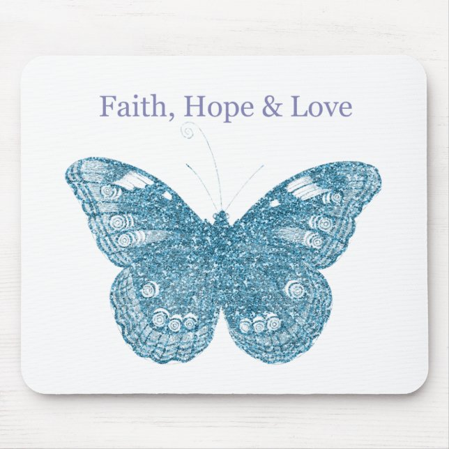 Faith, Hope, Kärlek Butterfly Musmatta (Framsidan)
