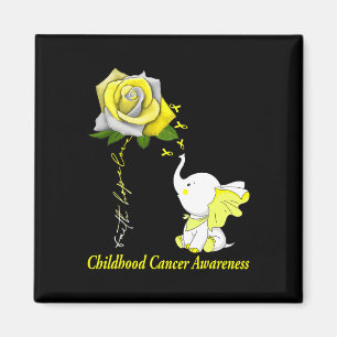Faith Hope Kärlek Childature Cancer Awareness Magnet