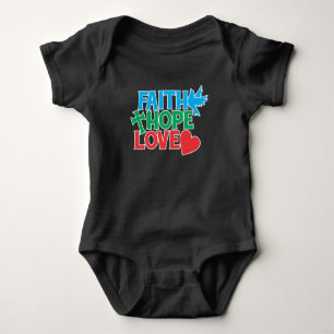 Faith Hope Kärlek Christian Religiösa Jesus T Shirt