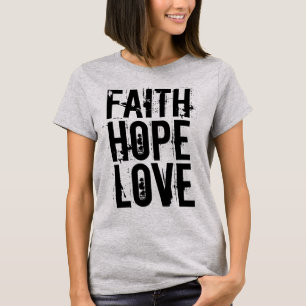 FAITH HOPE KÄRLEK Christian T-shirts