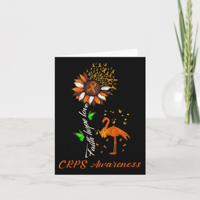 Faith Hope Kärlek Crps Awareness Month Warrior Ora Kort (Framsida)