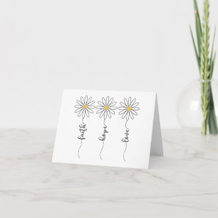 Faith Hope Kärlek Daisys Kort