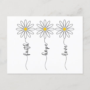 Faith Hope Kärlek Daisys Vykort