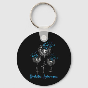 Faith Hope Kärlek Dandelion Flower Diabetes Awaren Nyckelring