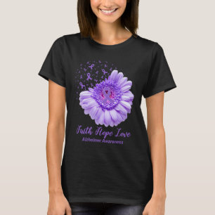Faith Hope Kärlek Heimerheimer Awareness Gifts T Shirt