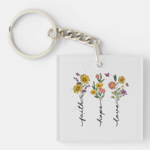 Faith-Hope-Kärlek Idédesign för Blommigt