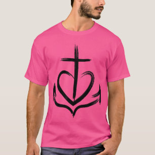 Faith Hope Kärlek Jesus Anchor i vårt liv T Shirt