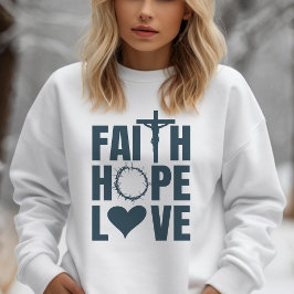 Faith Hope Kärlek Jesus Christian Religion T Shirt
