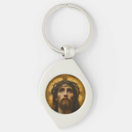 Faith Hope Kärlek | Jesus Kristus Christian Gift Swirl Silverfärgad Nyckelring