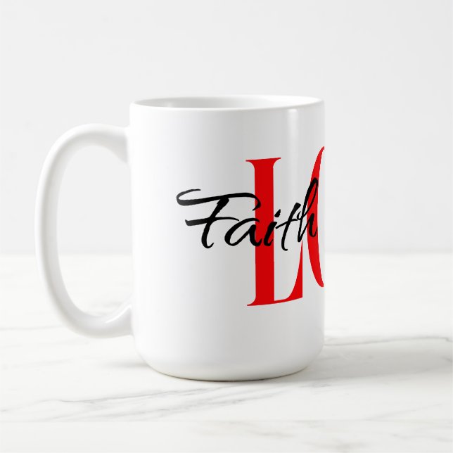 Faith hope kärlek kaffemugg (Vänster)
