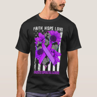 Faith Hope Kärlek korsar Hidradenitis Suppurativa T Shirt