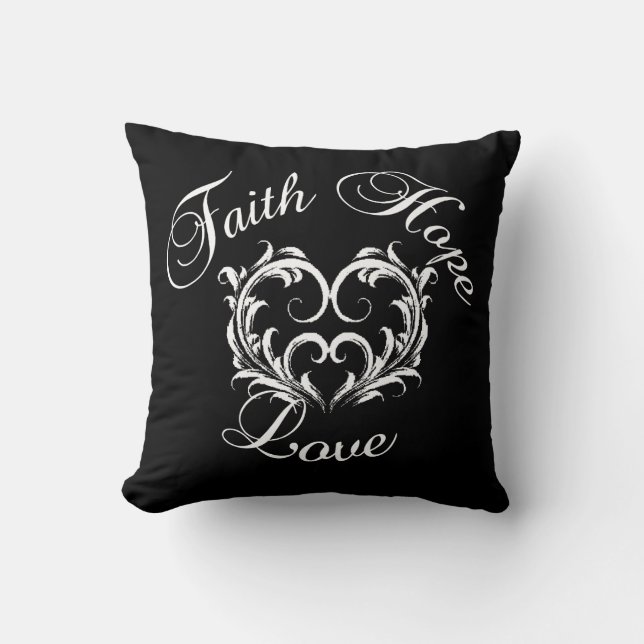 Faith Hope Kärlek Kudde (Framsida)