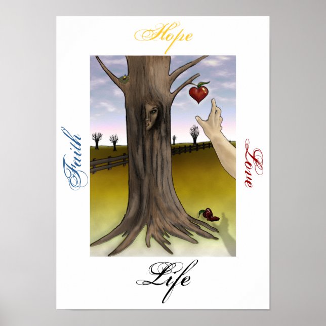 Faith, Hope, Kärlek, Life Abuse Survivor Poster (Framsidan)