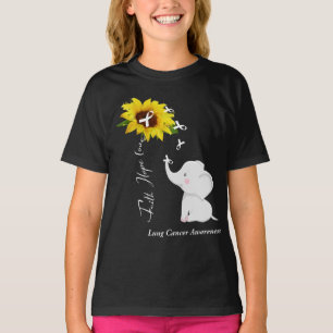 Faith Hope Kärlek Lung Cancer Awareness T Shirt