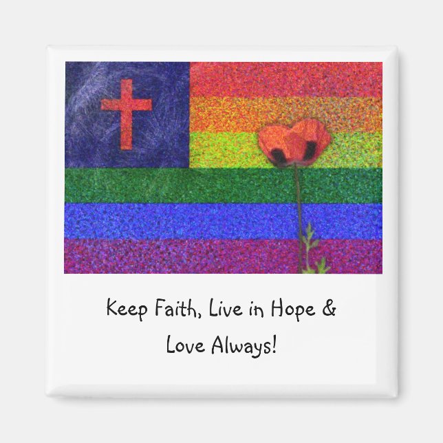 FAITH HOPE & KÄRLEK MAGNET (Framsidan)