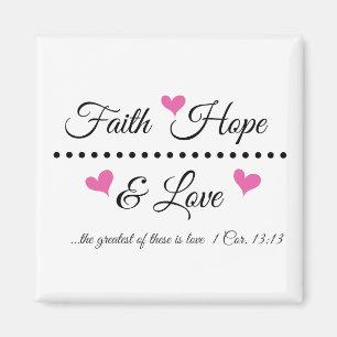 Faith Hope & Kärlek Magnet
