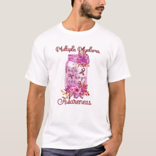 Faith Hope Kärlek Många Myeloma Awareness Wish B T Shirt