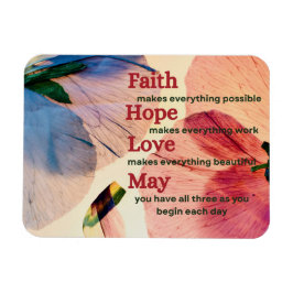 Faith Hope Kärlek May Magnet