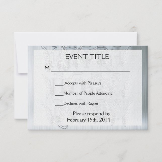 Faith, Hope, Kärlek OSA Kort (Framsida)