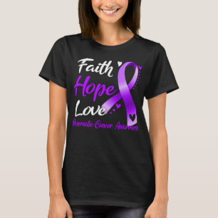 Faith Hope kärlek Pancreatic Cancer Awareness T Shirt