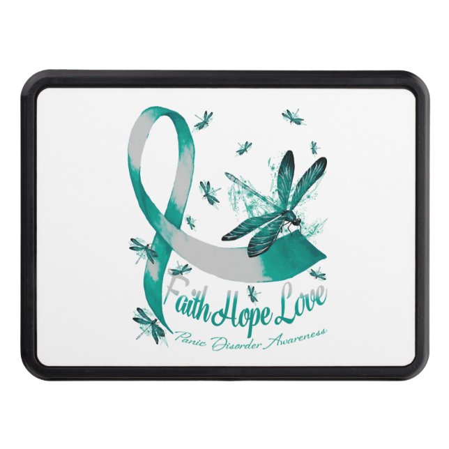 Faith Hope Kärlek Panic Disorder Awareness Dragonf Dragkroksskydd (Framsidan)