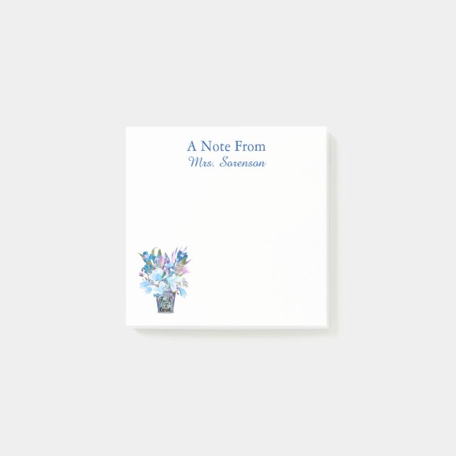 Faith Hope Kärlek Personlig A Note from Post it Post-it Block (Framsida)