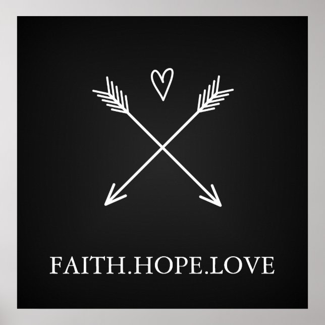 Faith, Hope Kärlek Poster (Framsidan)