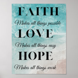Faith, Hope, Kärlek Poster