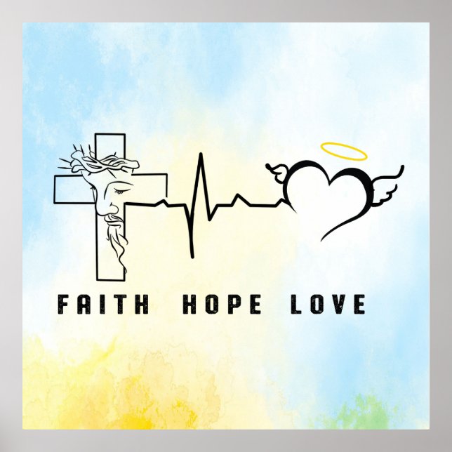 Faith Hope Kärlek Poster (Framsidan)