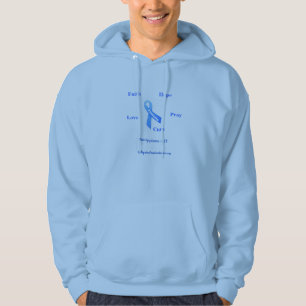 Faith Hope Kärlek Pray Cancer Awareness Hoodie