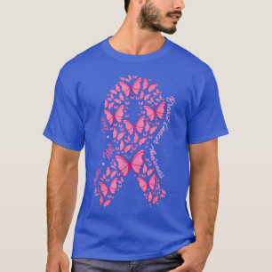 Faith Hope Kärlek Rosa Ribbon Butterflies Breast C T Shirt