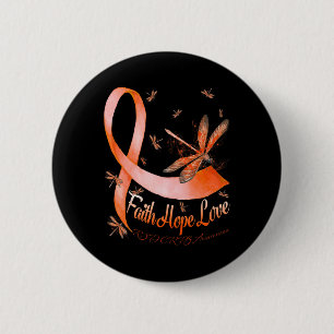 Faith Hope Kärlek Rsd Crps Awareness Dragonfly Knapp