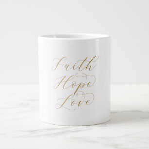 Faith Hope Kärlek Specialty Mugg Jumbo Mugg