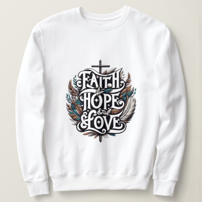 Faith, Hope & Kärlek T Shirt (Design framsida)