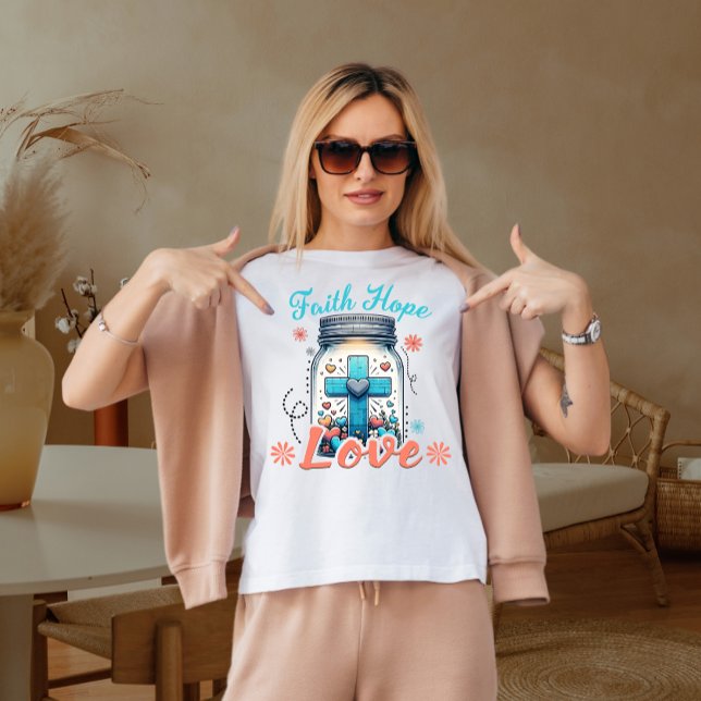 Faith hope kärlek t shirt (Skapare uppladdad)
